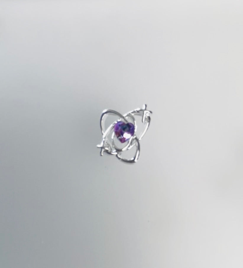 Purple Heart Silver XO-10 Pieces