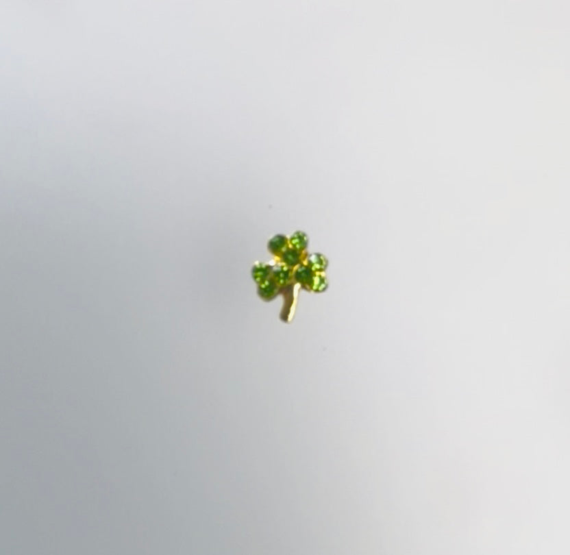 Gold Clover Charm- 2 Pieces