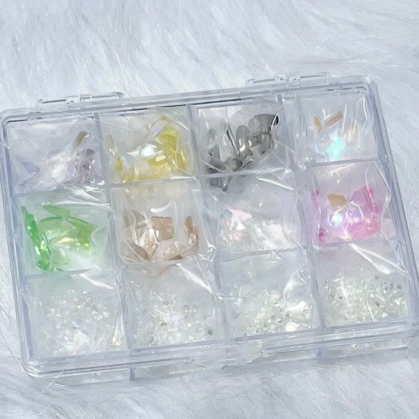 Pastel Iridescent Crystal Set