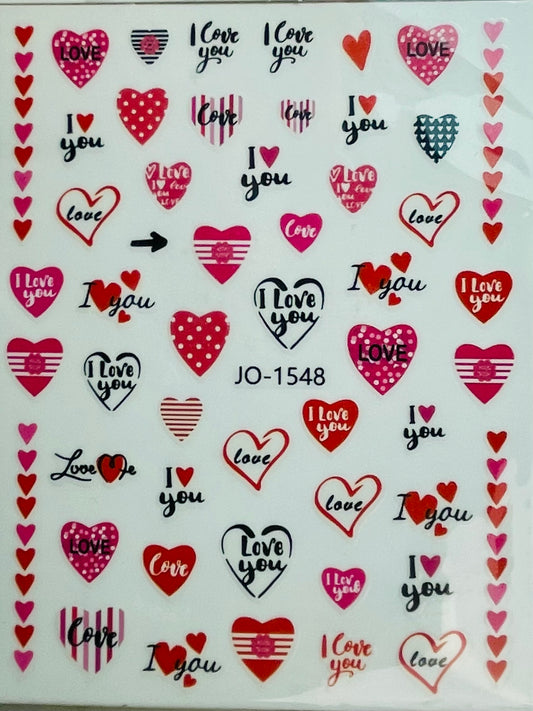 Red Valentine Stickers