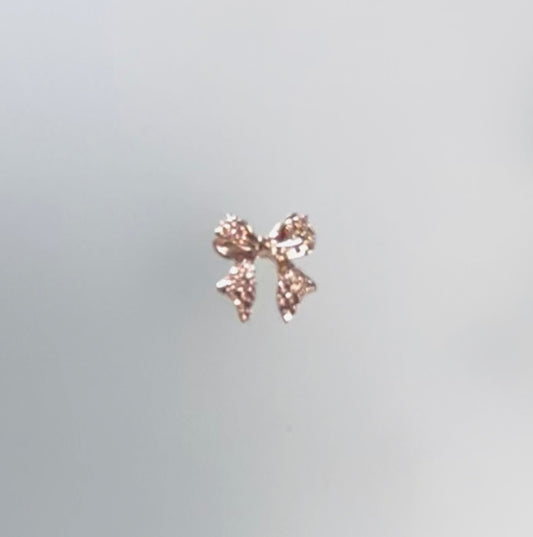 Rose Gold Bow Charms- 2 Pieces