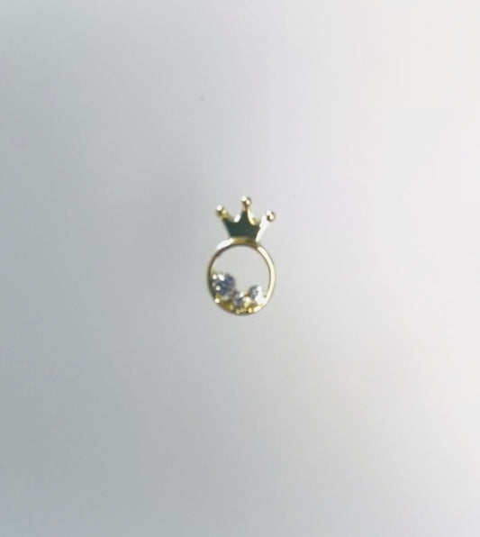 Crown Ring Charm- 2 Pieces