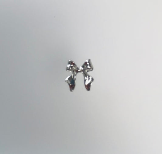 Silver Bows Charm- 2 Pieces