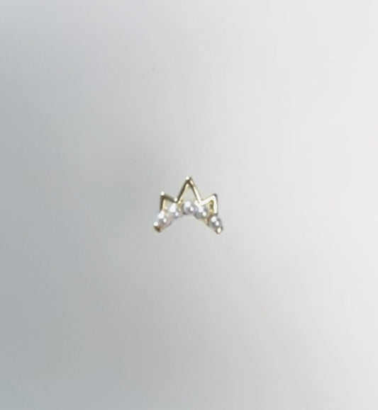 Pearl Tiara Charm- 2 Pieces