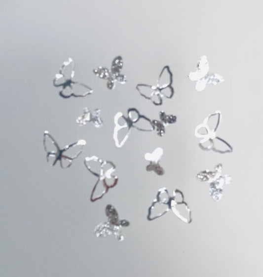 Silver Butterfly Charms